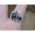 Echt zilveren ring met lapis lazuli